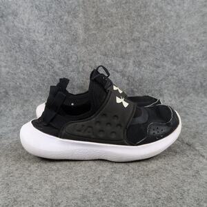 Under Armour Shoes Kids 3Y Slip On Sneakers Athletic Casual Run Play Black White